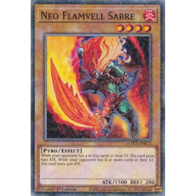 Image for Neo Flamvell Sabre (Duel Terminal) (HAC1-EN073) (HAC1) - YuGiOh