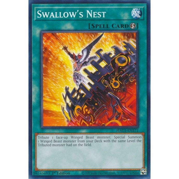 Image for Swallow's Nest (HAC1-EN171) (HAC1) - YuGiOh