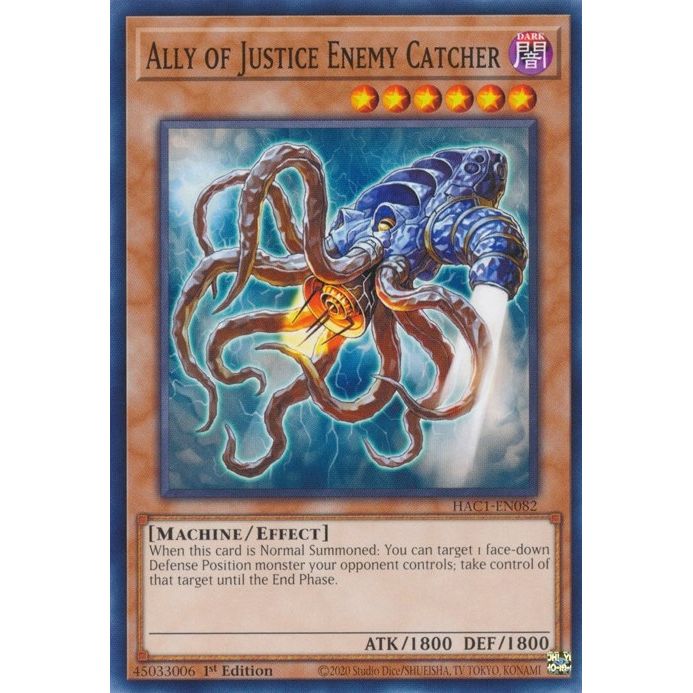 Image for Ally of Justice Enemy Catcher (HAC1-EN082) (HAC1) - YuGiOh