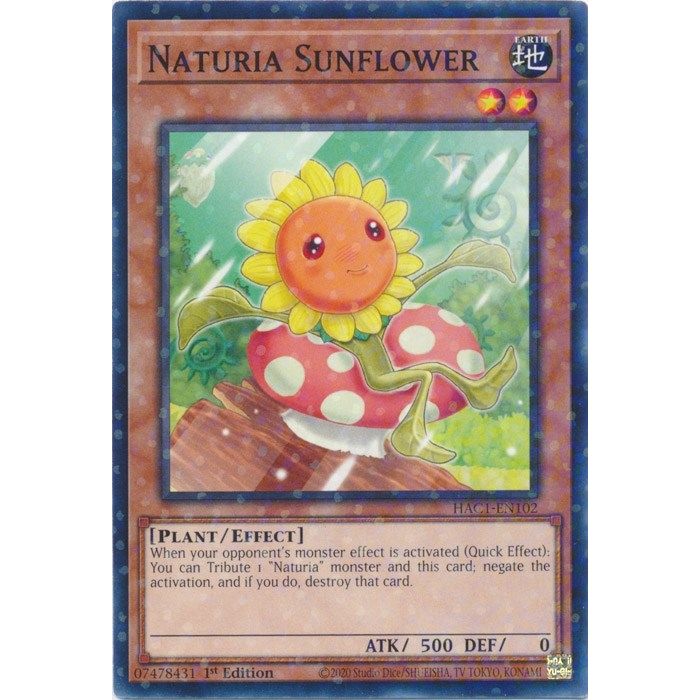 Image for Naturia Sunflower (Duel Terminal) (HAC1-EN102) (HAC1) - YuGiOh