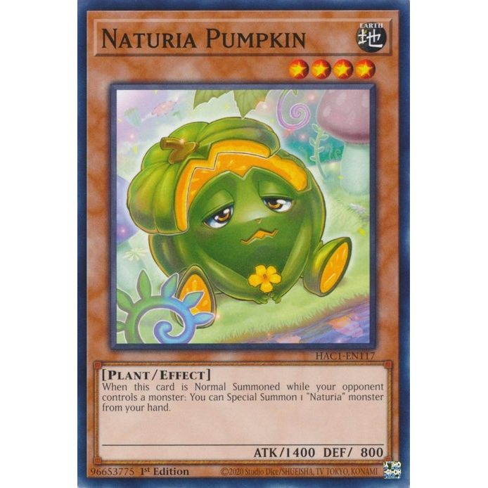 Image for Naturia Pumpkin (HAC1-EN117) (HAC1) - YuGiOh