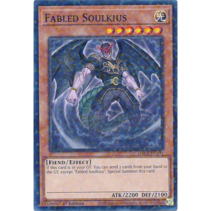 Image for Fabled Soulkius (Duel Terminal) (HAC1-EN131) (HAC1) - YuGiOh