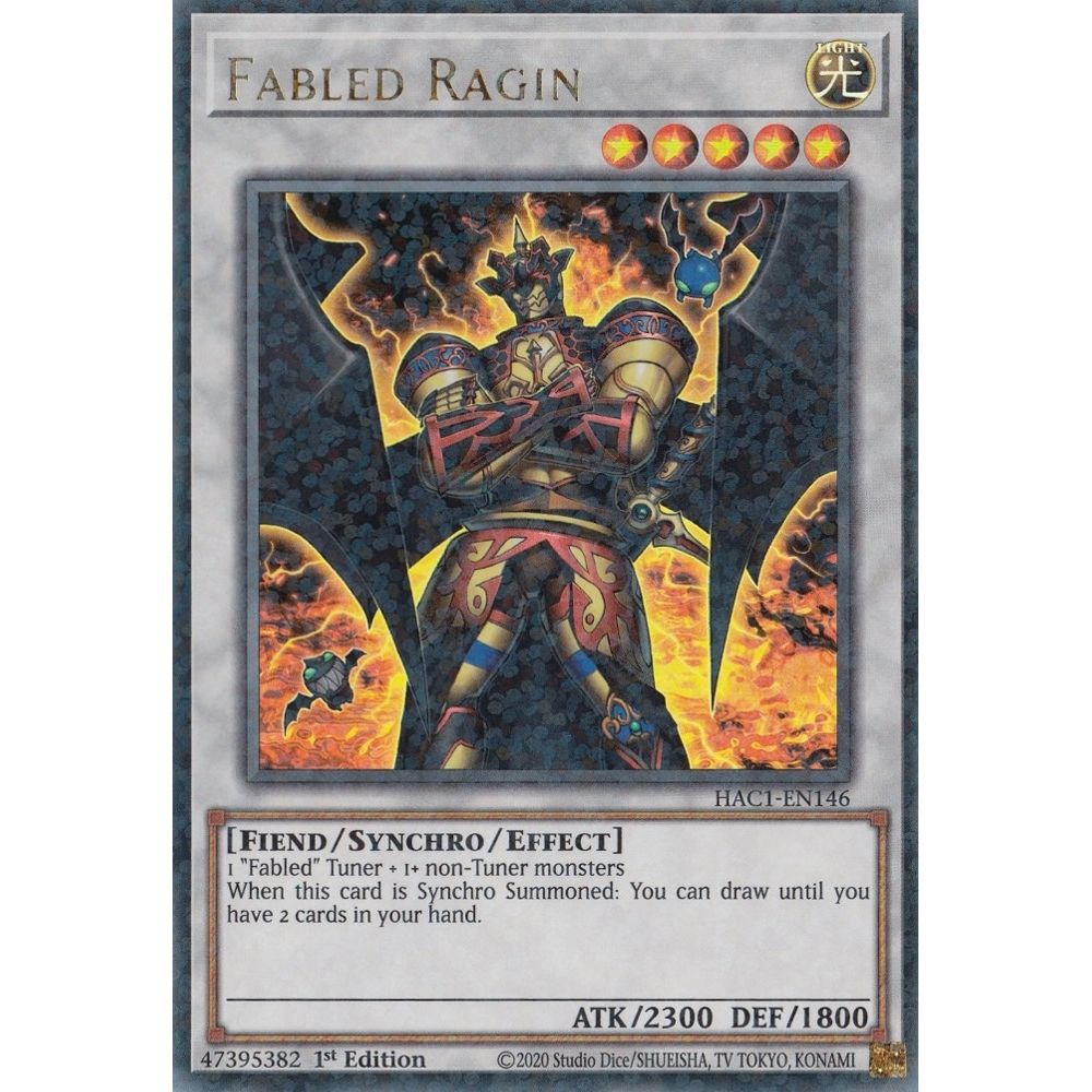 Image for Fabled Ragin (Duel Terminal) (HAC1-EN146) (HAC1) - YuGiOh