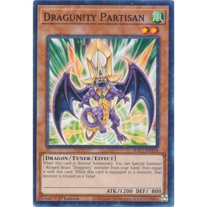 Image for Dragunity Partisan (Duel Terminal) (HAC1-EN159) (HAC1) - YuGiOh