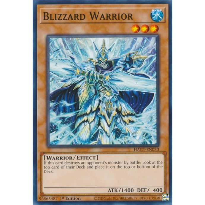 Image for Blizzard Warrior (HAC1-EN030) (HAC1) - YuGiOh