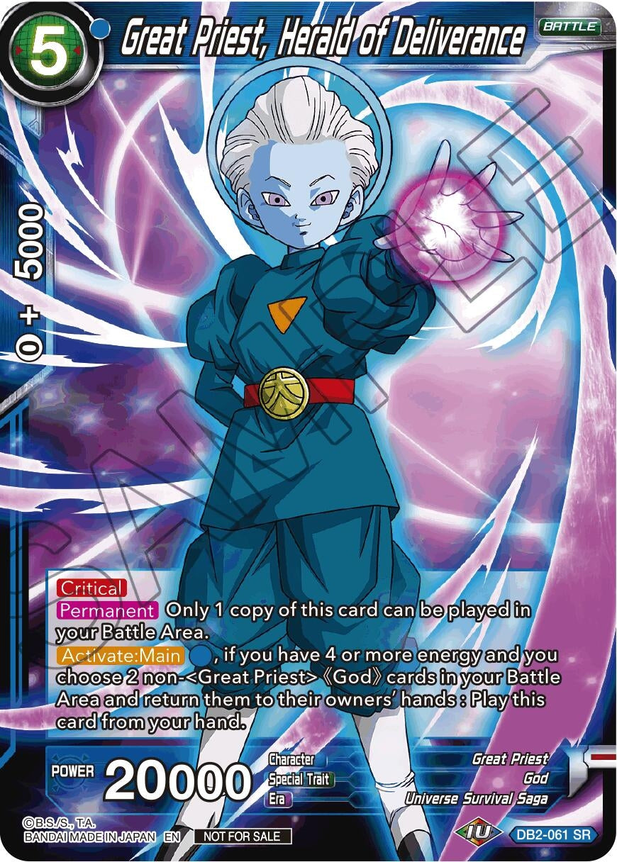 Image for Great Priest, Herald of Deliverance (Tournament Pack Vol. 7) (DB2-061) (TPR) - Dragon Ball Super: Masters