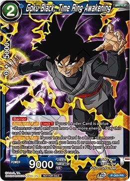 Image for Goku Black, Time Ring Awakening (Tournament Pack Vol. 7) (P-369) (TPR) - Dragon Ball Super: Masters