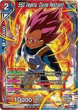 Image for SSG Vegeta, Divine Restraint (Tournament Pack Vol. 7) (P-376) (TPR) - Dragon Ball Super: Masters
