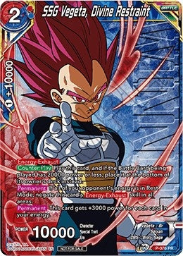 Image for SSG Vegeta, Divine Restraint (Tournament Pack Vol. 7) (Winner) (P-376) (TPR) - Dragon Ball Super: Masters