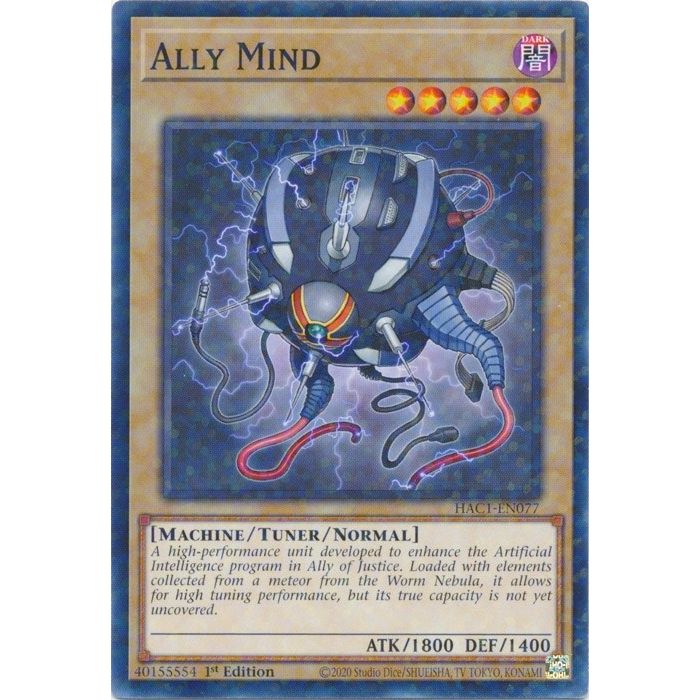 Image for Ally Mind (Duel Terminal) (HAC1-EN077) (HAC1) - YuGiOh