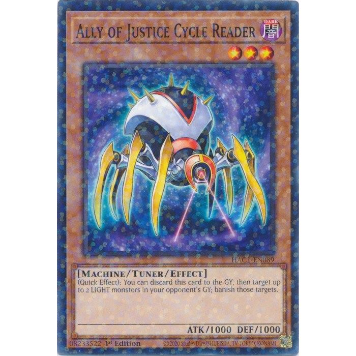 Image for Ally of Justice Cycle Reader (Duel Terminal) (HAC1-EN089) (HAC1) - YuGiOh