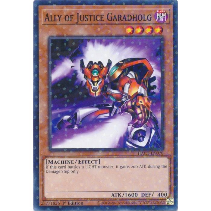 Image for Ally of Justice Garadholg (Duel Terminal) (HAC1-EN078) (HAC1) - YuGiOh