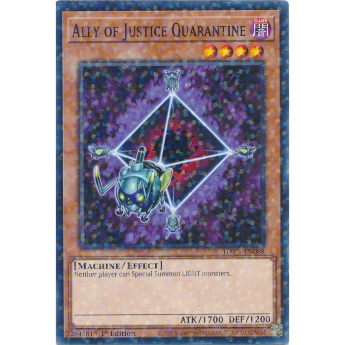 Image for Ally of Justice Quarantine (Duel Terminal) (HAC1-EN088) (HAC1) - YuGiOh