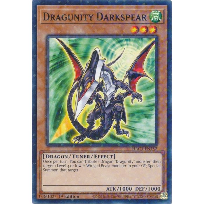 Image for Dragunity Darkspear (Duel Terminal) (HAC1-EN152) (HAC1) - YuGiOh