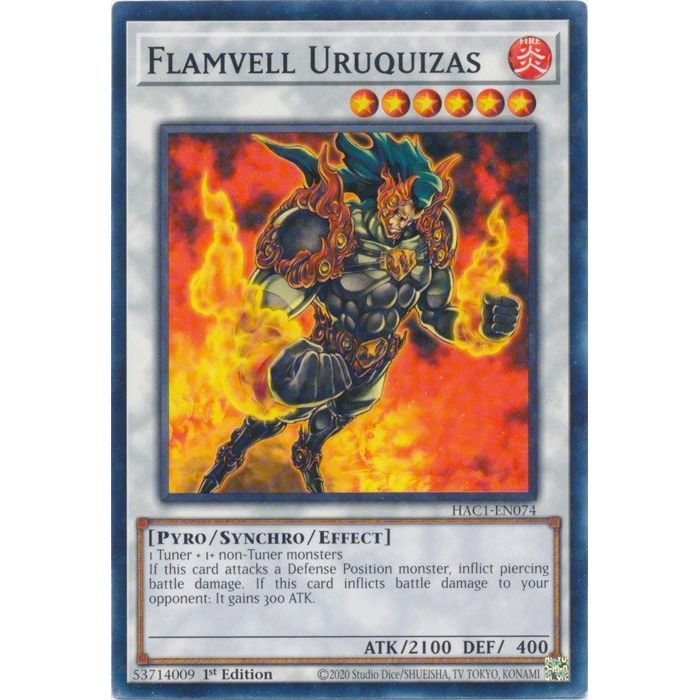 Image for Flamvell Uruquizas (Duel Terminal) (HAC1-EN074) (HAC1) - YuGiOh
