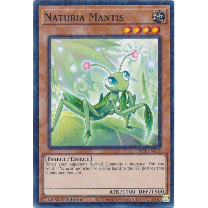 Image for Naturia Mantis (Duel Terminal) (HAC1-EN113) (HAC1) - YuGiOh