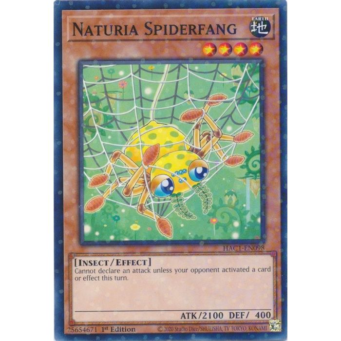 Image for Naturia Spiderfang (Duel Terminal) (HAC1-EN098) (HAC1) - YuGiOh