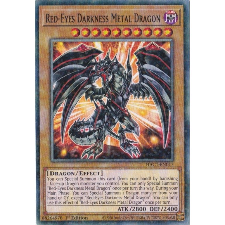 Image for Red-Eyes Darkness Metal Dragon (Duel Terminal) (HAC1-EN017) (HAC1) - YuGiOh