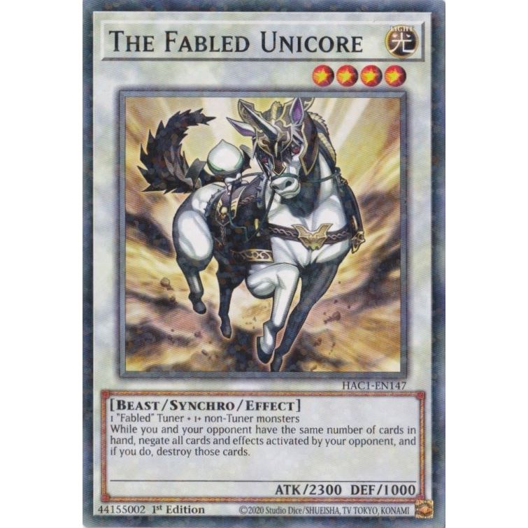 Image for The Fabled Unicore (Duel Terminal) (HAC1-EN147) (HAC1) - YuGiOh