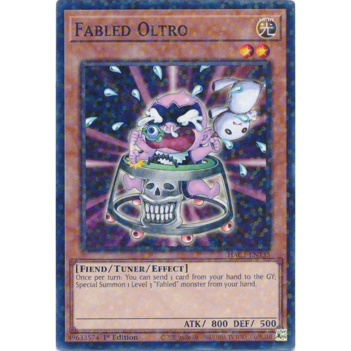Image for Fabled Oltro (Duel Terminal) (HAC1-EN135) (HAC1) - YuGiOh