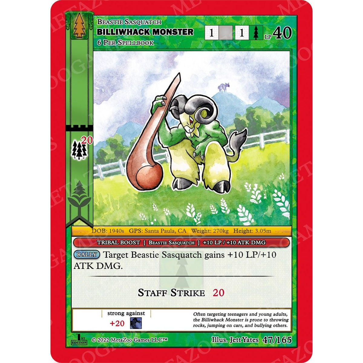 Image for Billiwhack Monster (47/165) (WILFE) - MetaZoo