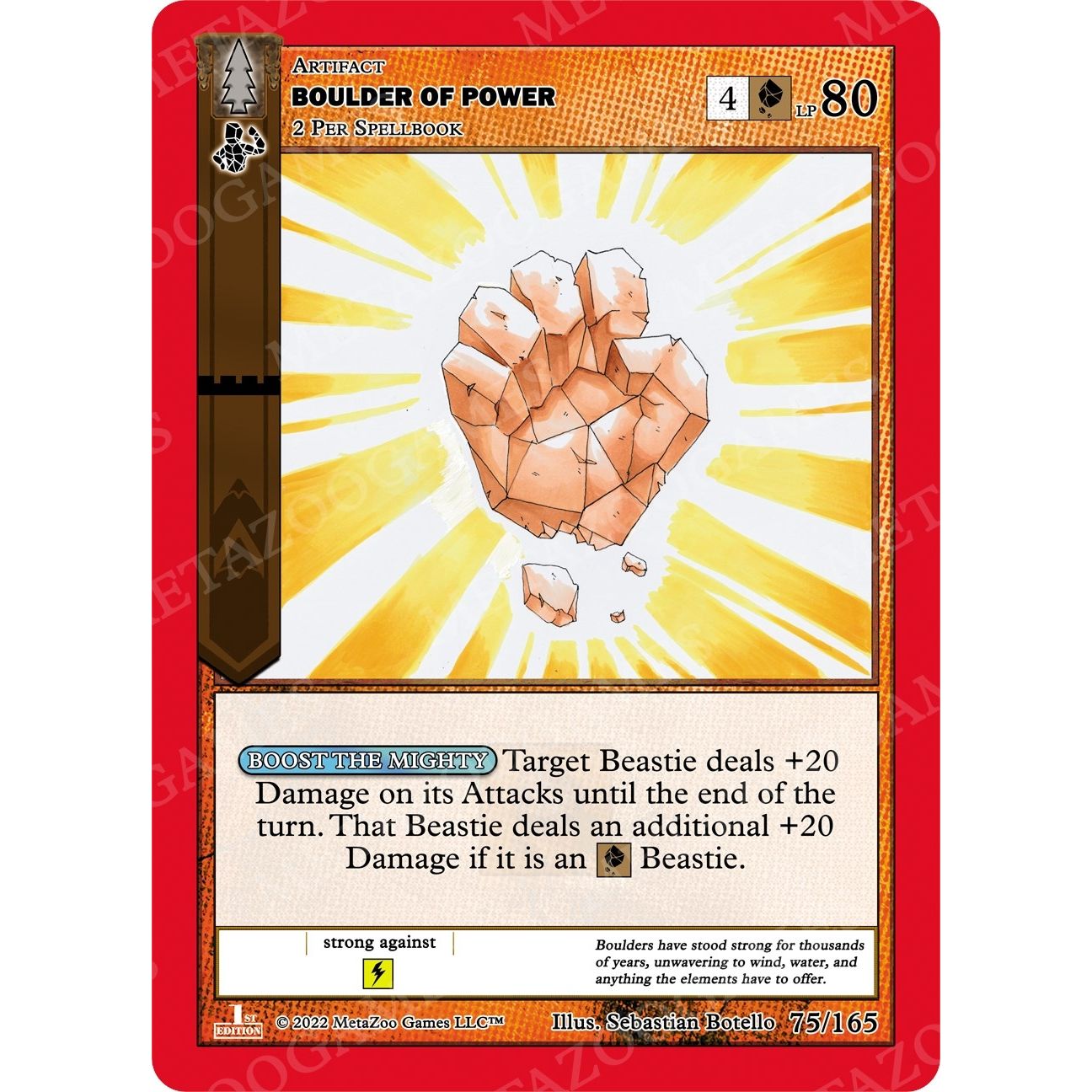 Image for Boulder of Power (75/165) (WILFE) - MetaZoo