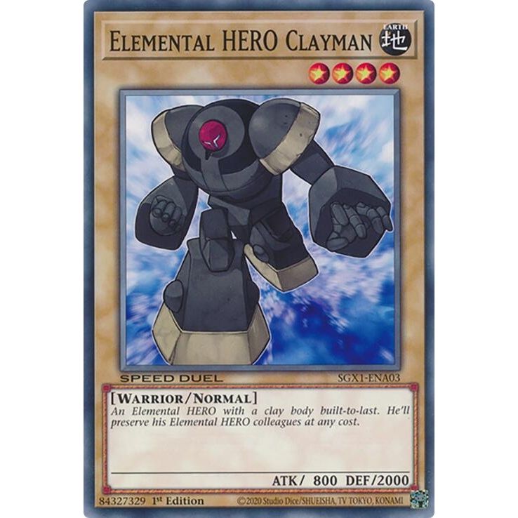 Image for Elemental HERO Clayman (SGX1-ENA03) - YuGiOh
