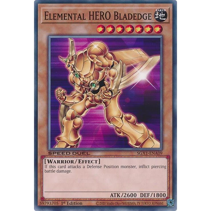 Image for Elemental HERO Bladedge (SGX1-ENA09) - YuGiOh