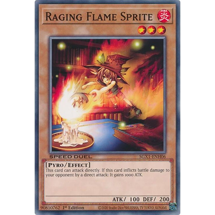 Image for Raging Flame Sprite (SGX1-ENH06) - YuGiOh