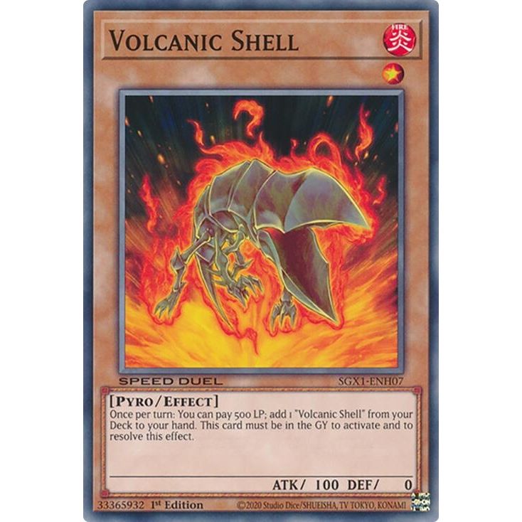 Image for Volcanic Shell (SGX1-ENH07) - YuGiOh