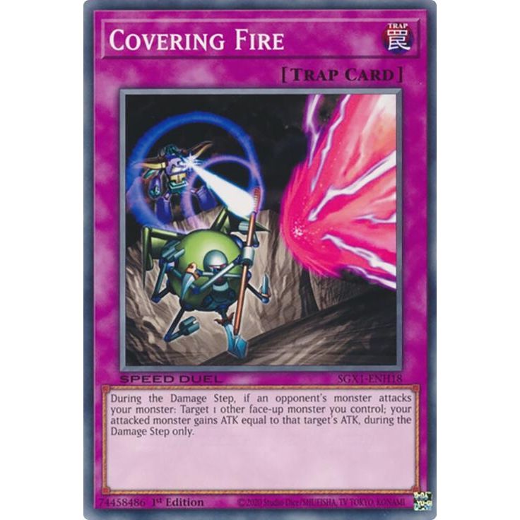 Image for Covering Fire (SGX1-ENH18) - YuGiOh