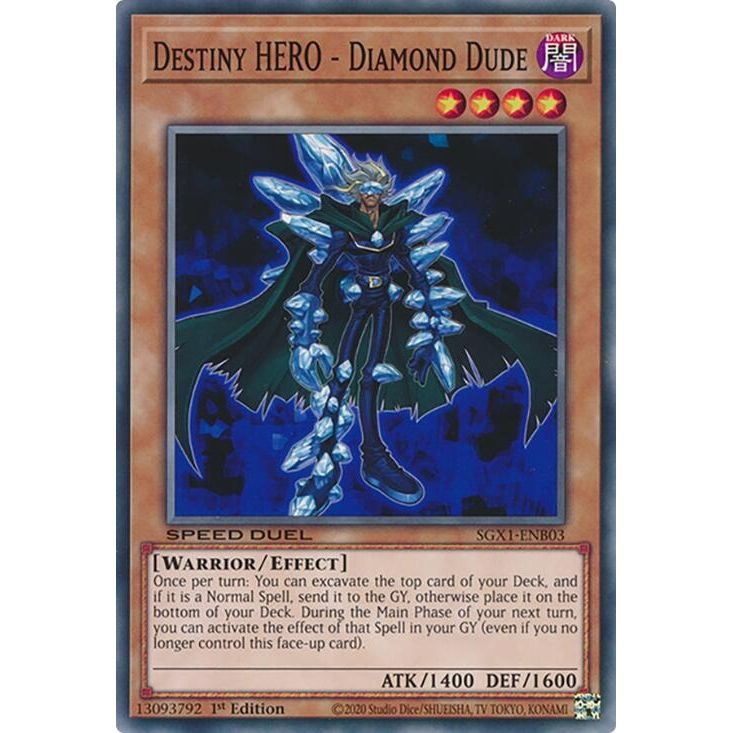 Image for Destiny HERO - Diamond Dude (SGX1-ENB03) - YuGiOh