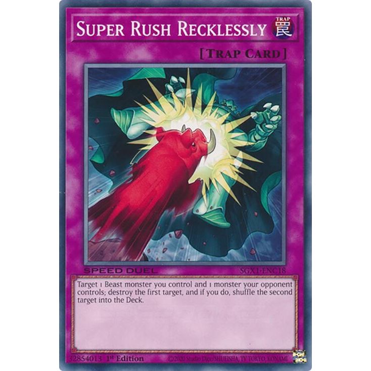 Image for Super Rush Recklessly (SGX1-ENC18) - YuGiOh