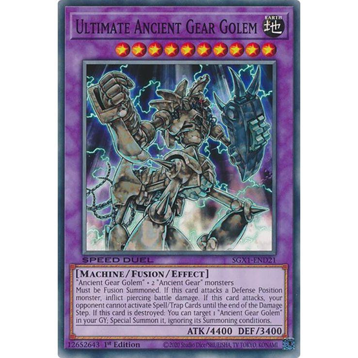 Image for Ultimate Ancient Gear Golem (SGX1-END21) - YuGiOh