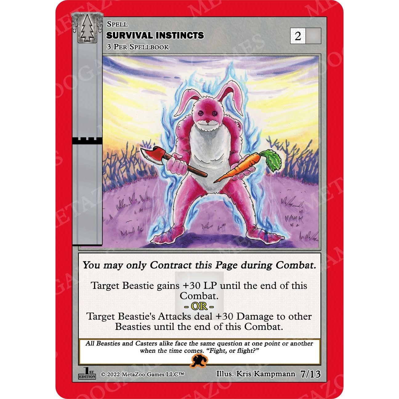 Image for Survival Insitincts (Earth) (7/13) (WILFE-RE) - MetaZoo
