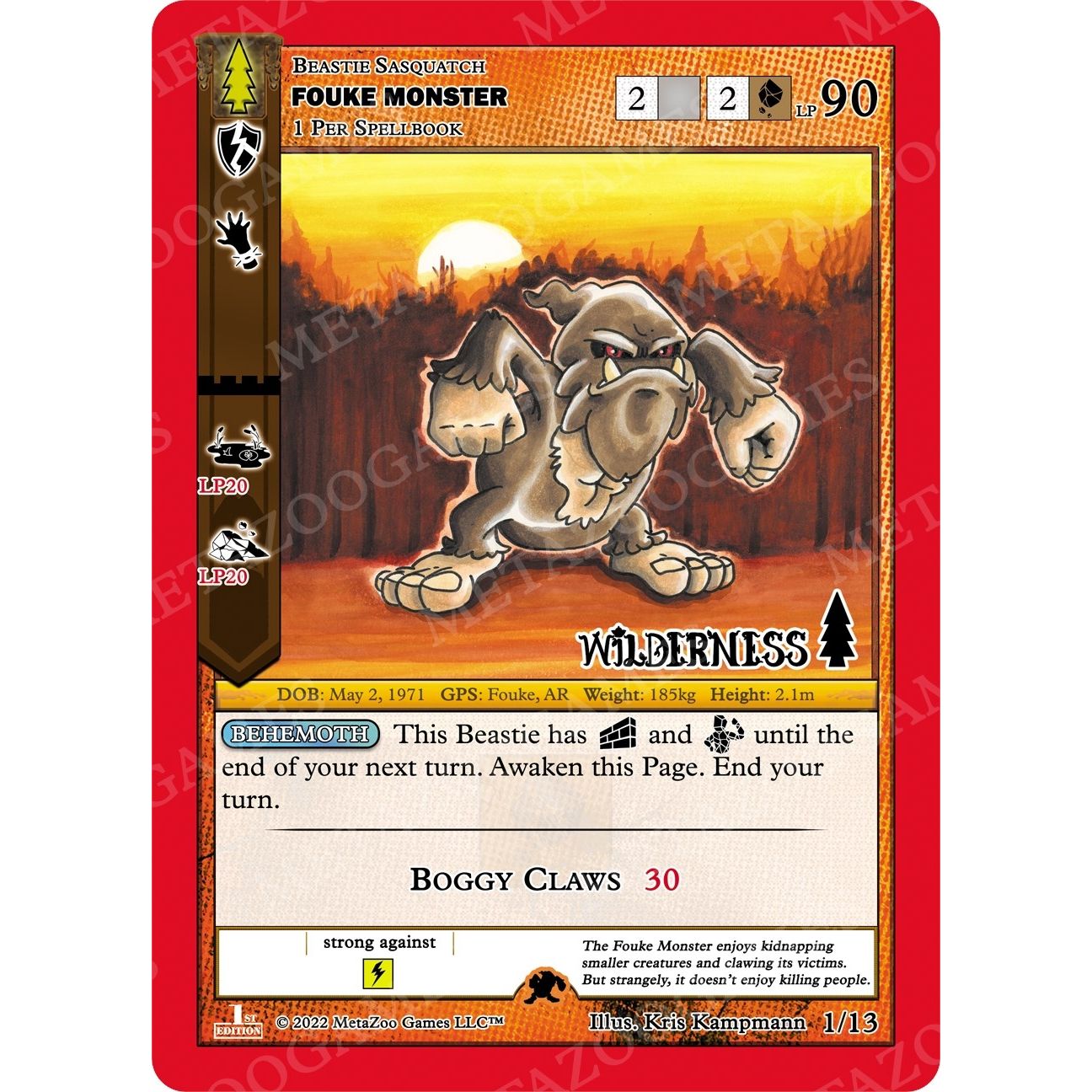 Image for Fouke Monster (1/13) (WILFE-RE) - MetaZoo