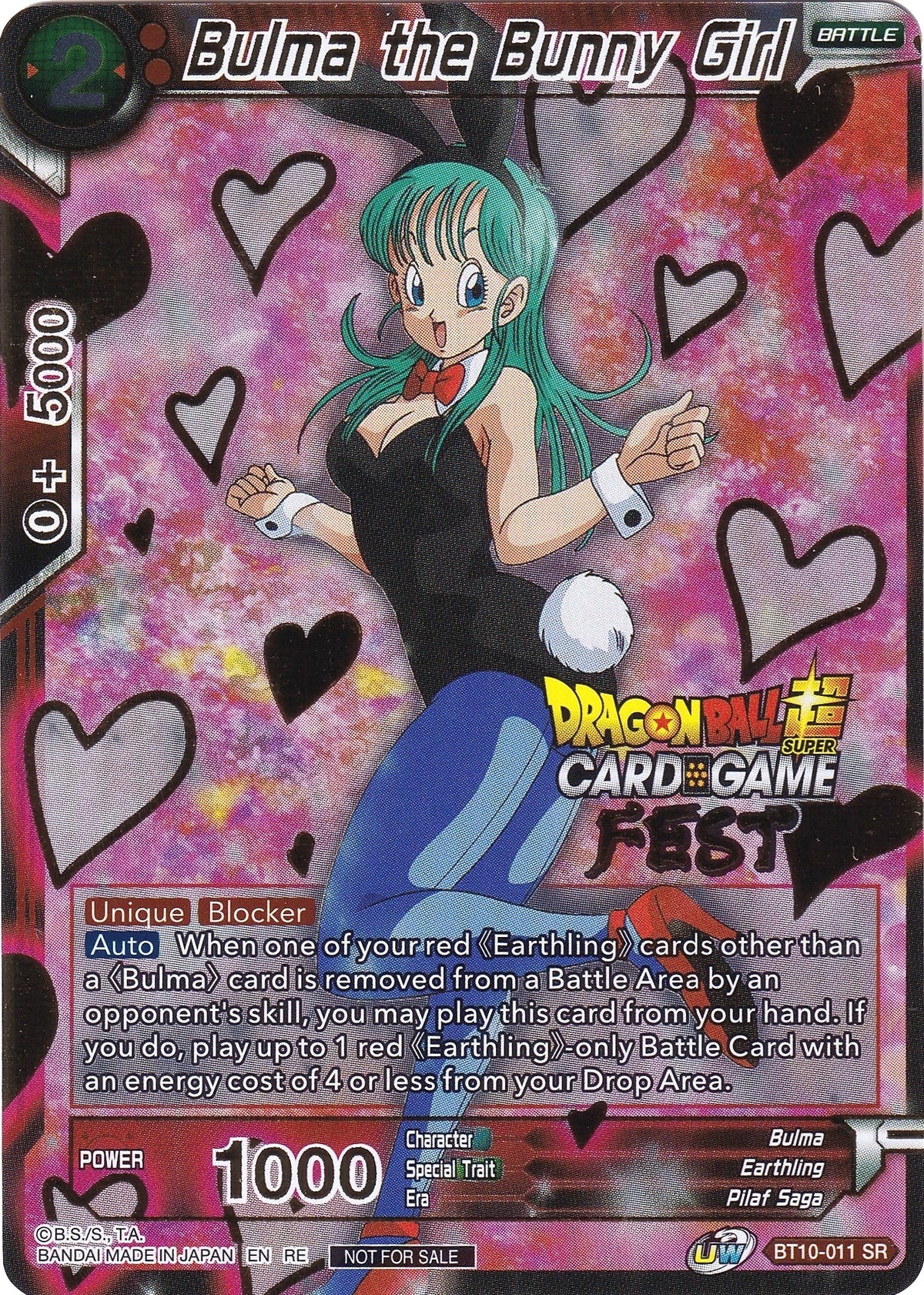 Image for Bulma the Bunny Girl (Card Game Fest 2022) (BT10-011) (TPR) - Dragon Ball Super: Masters