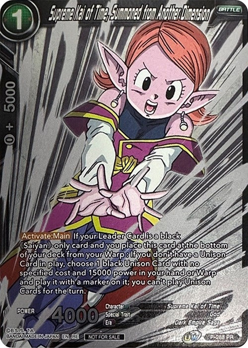 Image for Supreme Kai of Time, Summoned from Another Dimension (Event Pack 09) (Alternate Foil) (P-288) (TPR) - Dragon Ball Super: Masters