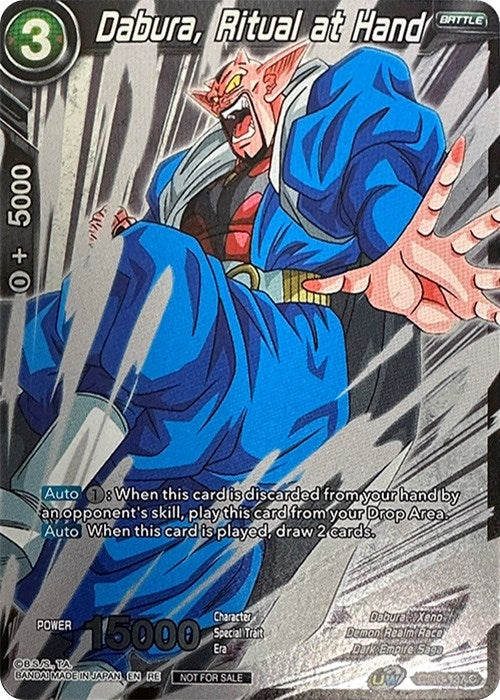 Image for Dabura, Ritual at Hand (Event Pack 09) (Alternate Foil) (BT13-137) (TPR) - Dragon Ball Super: Masters