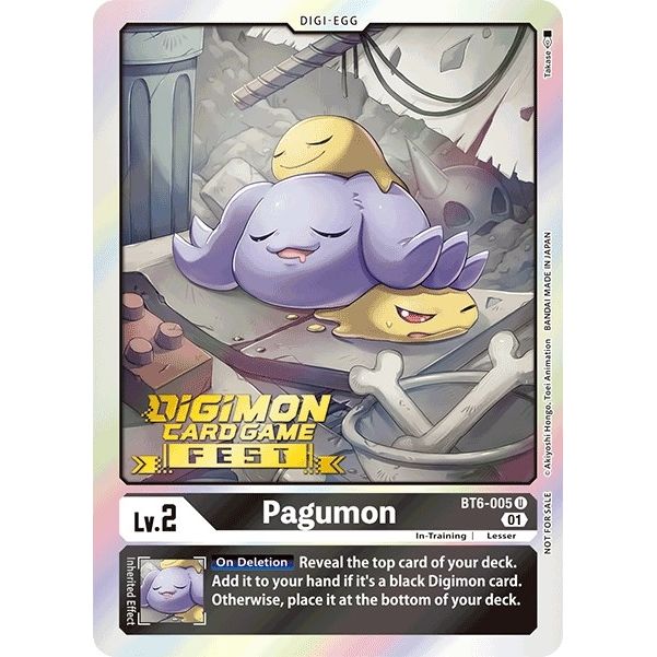 Image for Pagumon (Digimon Card Game Fest 2022) (BT6-005 U) (BT06) - Digimon Card Game
