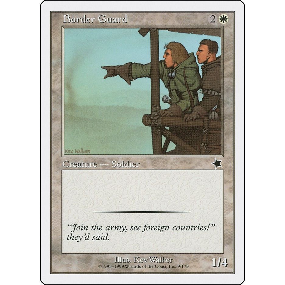 Image for Border Guard (9) (S99) - Magic: The Gathering
