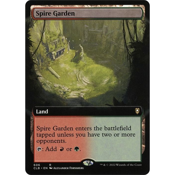 Image for Spire Garden (Extended Art) (606) (CLB) - Magic: The Gathering