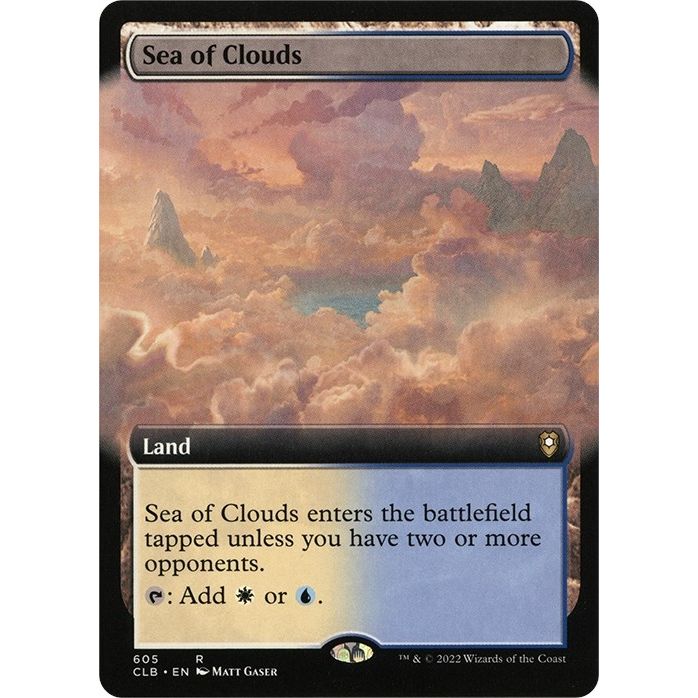 Image for Sea of Clouds (Extended Art) (605) (CLB) - Magic: The Gathering