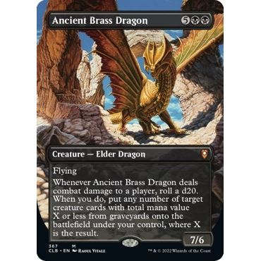Image for Ancient Brass Dragon (Borderless) (367) (CLB) - Magic: The Gathering