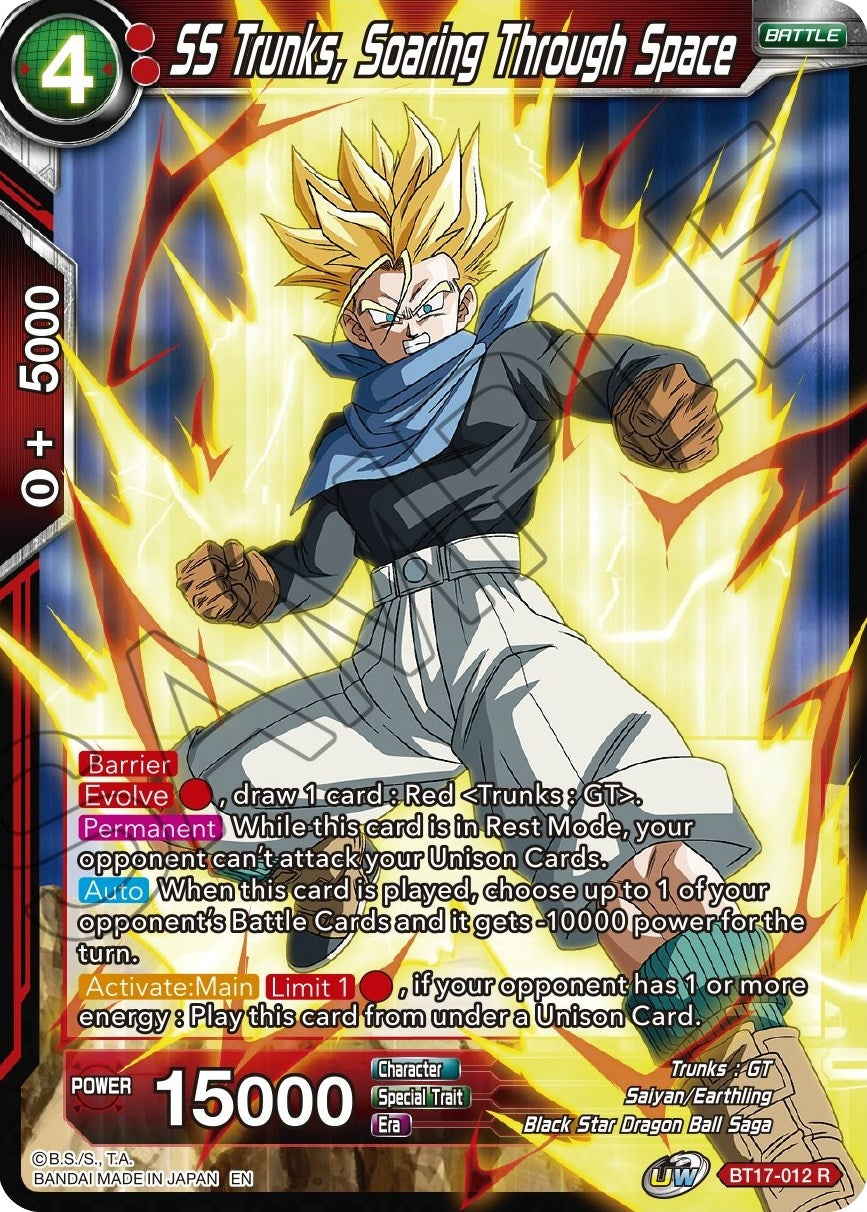 Image for SS Trunks, Soaring Through Space (BT17-012) (DBS-B17) - Dragon Ball Super: Masters