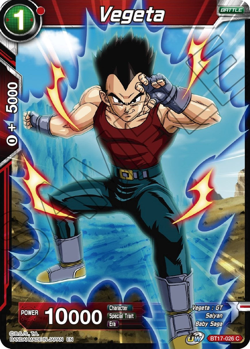 Image for Vegeta (BT17-026) (DBS-B17) - Dragon Ball Super: Masters