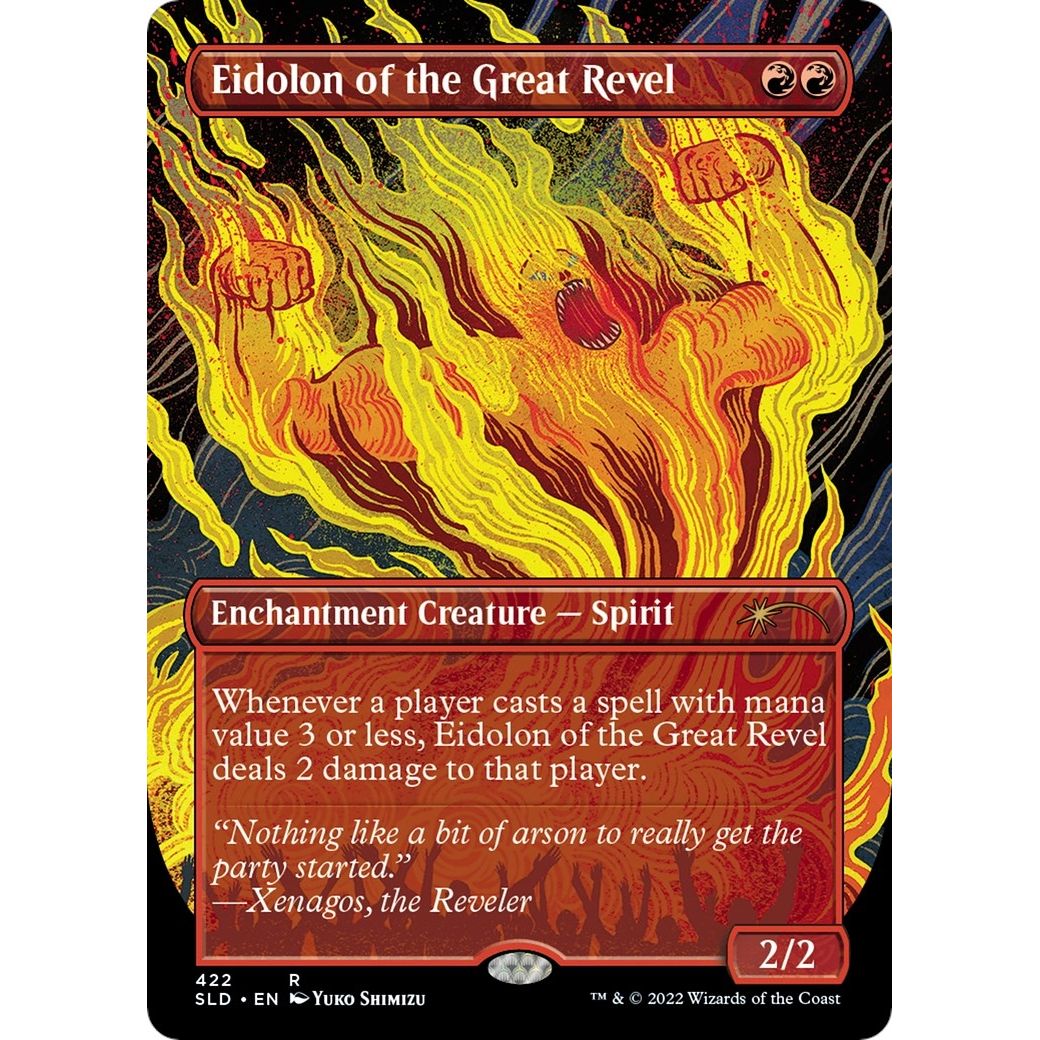 Image for Eidolon of the Great Revel (Borderless) (422) (SLD) - Magic: The Gathering