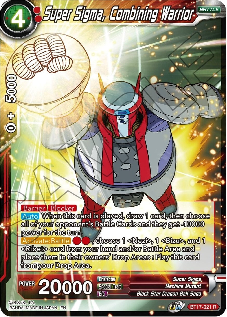 Image for Super Sigma, Combining Warrior (BT17-021) (DBS-B17) - Dragon Ball Super: Masters