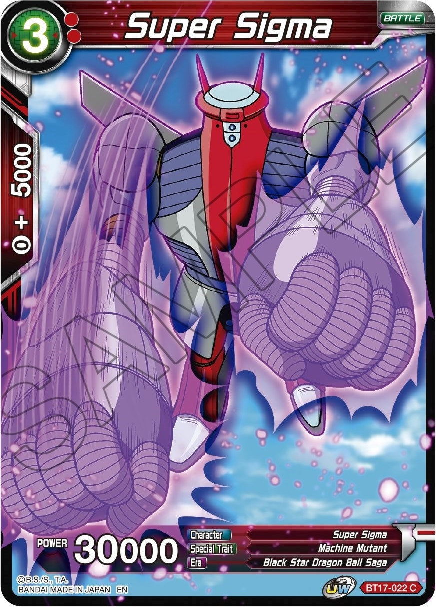 Image for Super Sigma (BT17-022) (DBS-B17) - Dragon Ball Super: Masters