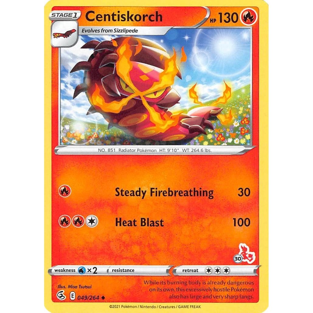 Image for Centiskorch - 049/264 (#30 Cinderace Stamped) (049/264) (BA22) - Pokemon